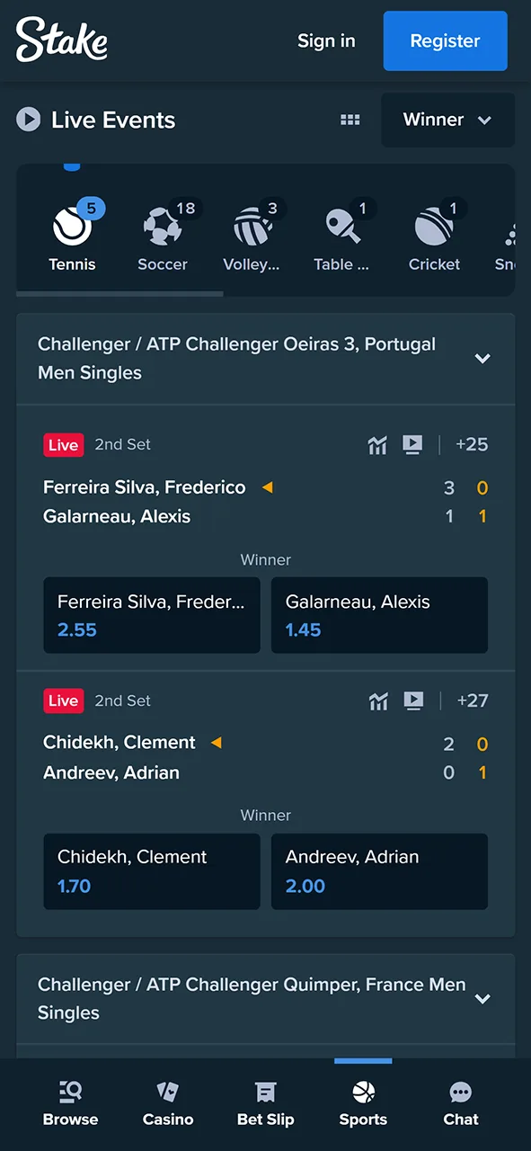 Many sports fans place their bets on the Stake app.