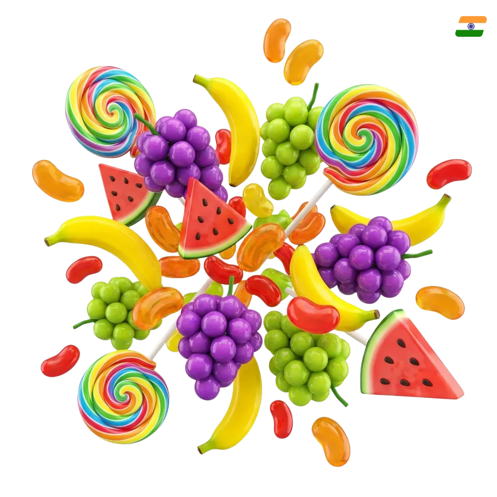 Colorful candy-themed Sweet Bonanza slot game interface showing cascading reels and multiplier features on Stake platform